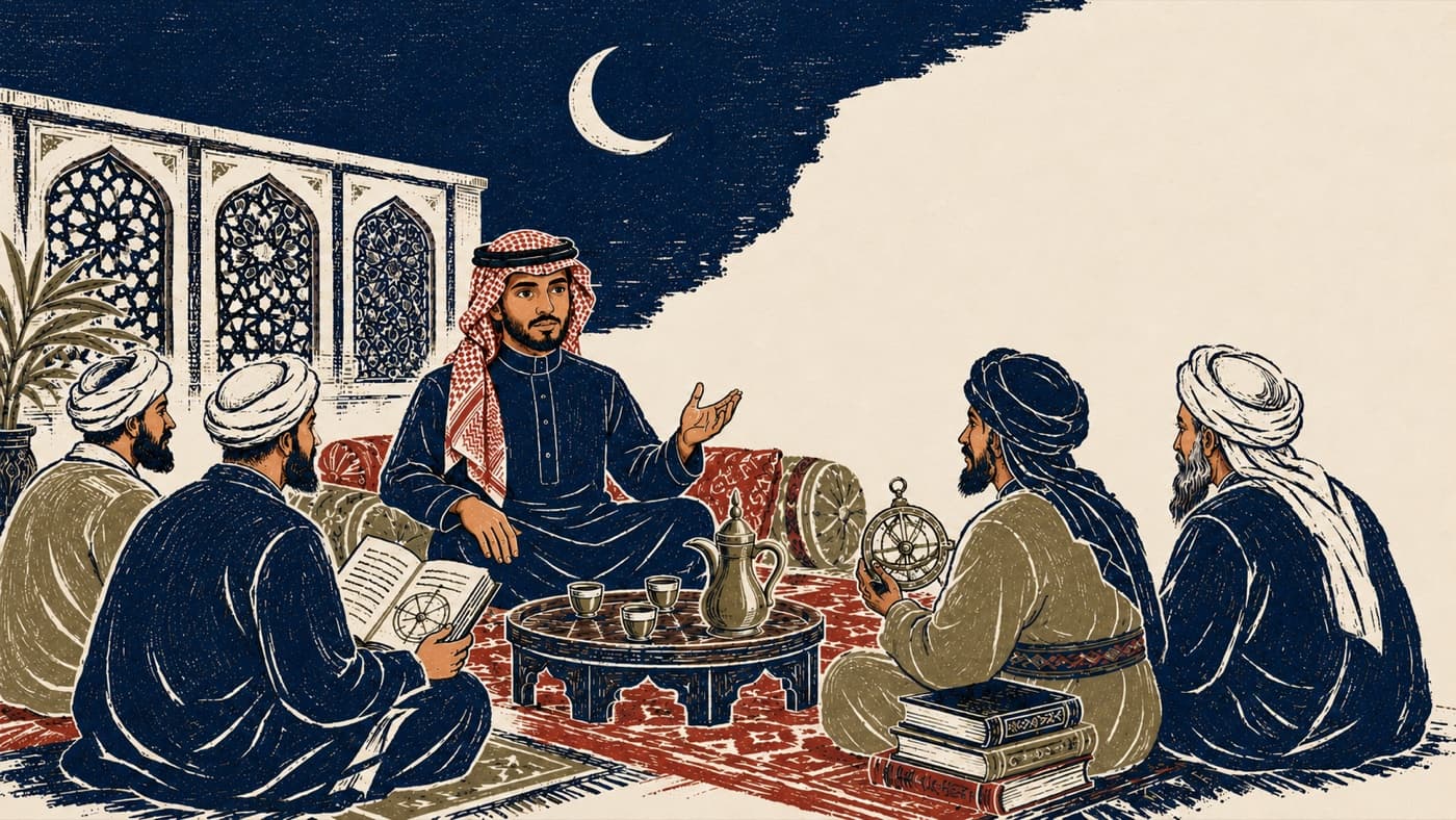 خالد يستضيف الحكماء في مجلسه
